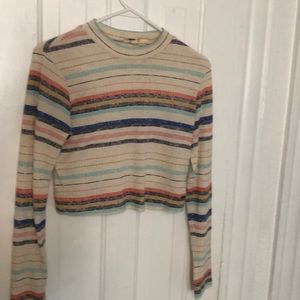 Roxy cropped mock turtleneck